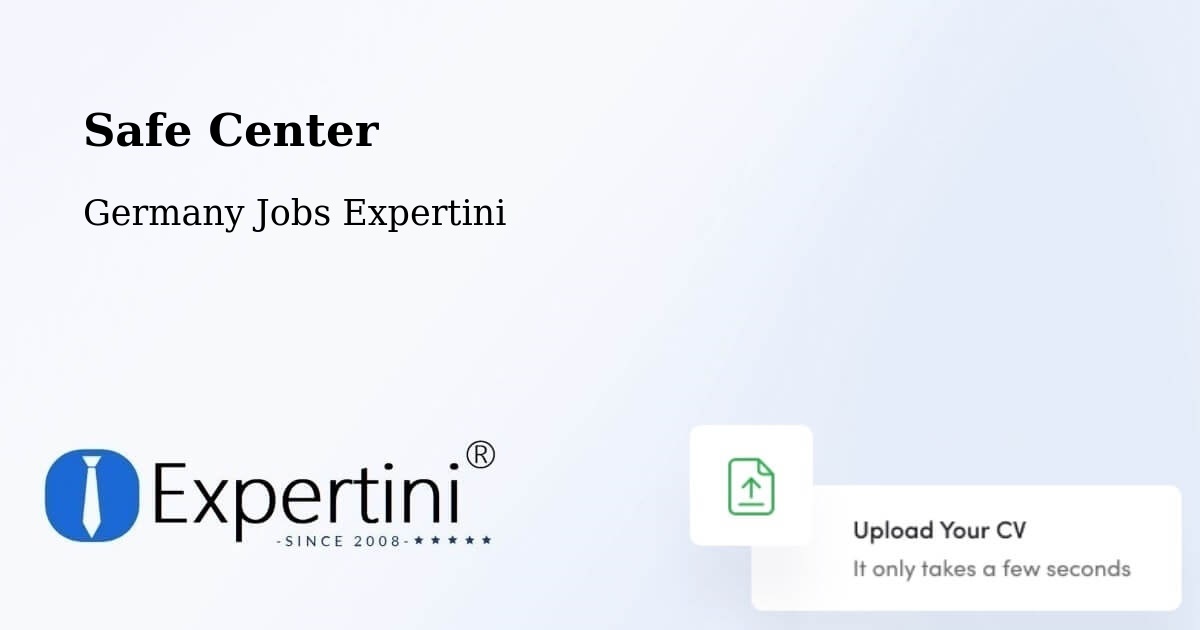Safety Center – Edderitz - Germany Jobs Expertini